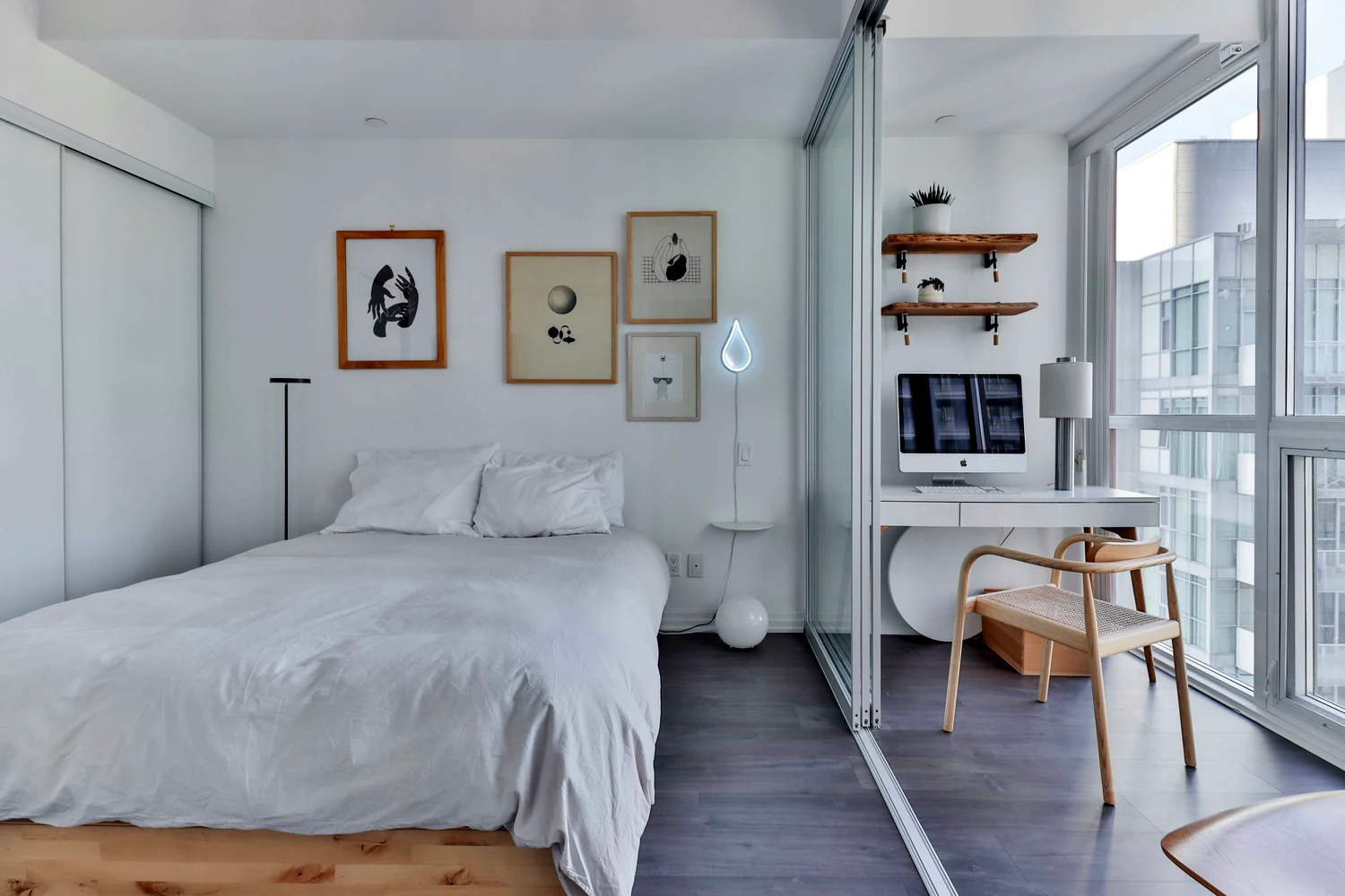 Modern apartment bedroom placeholder image